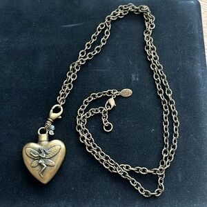 Kirks Folly Gold Heart Locket Necklace